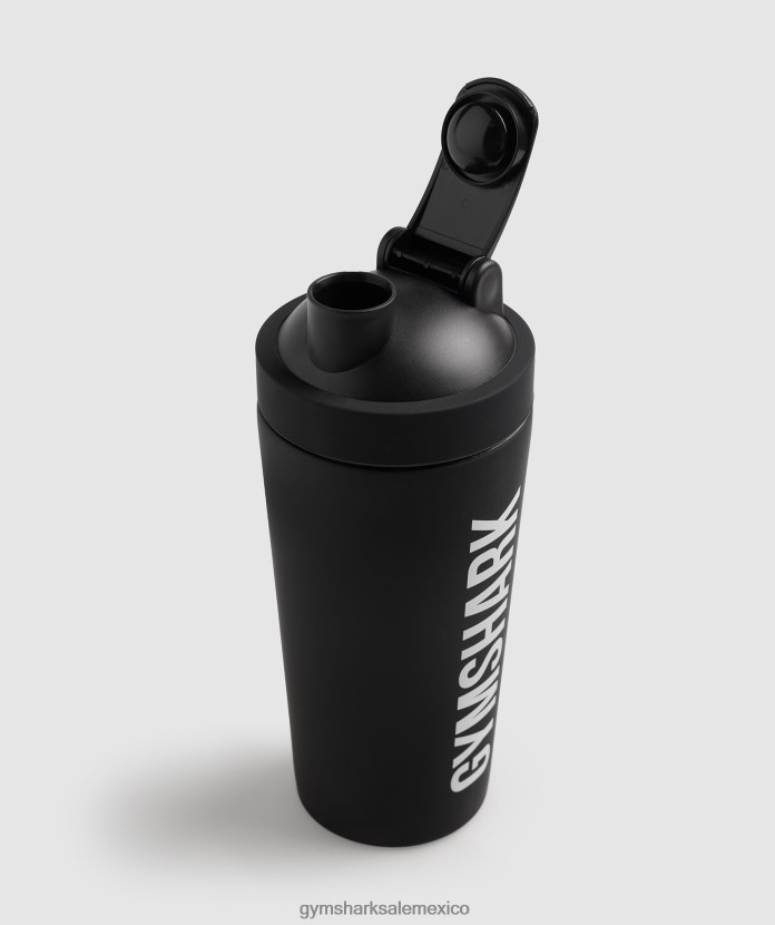 Gymshark botella agitadora de metal mate negro unisexo 04BZTL1120 - Gymshark Mexico