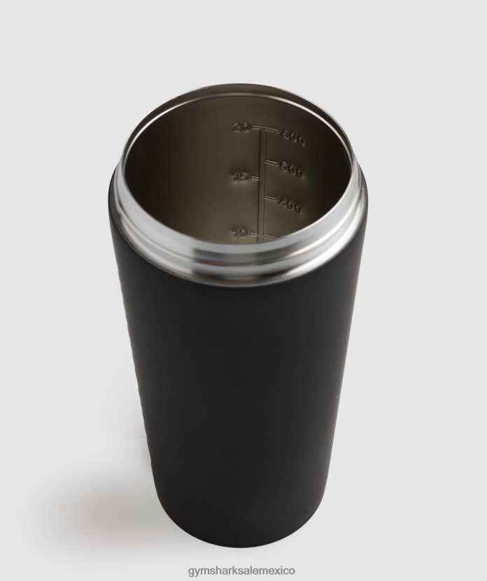 Gymshark botella agitadora de metal mate negro unisexo 04BZTL1120 - Gymshark Mexico