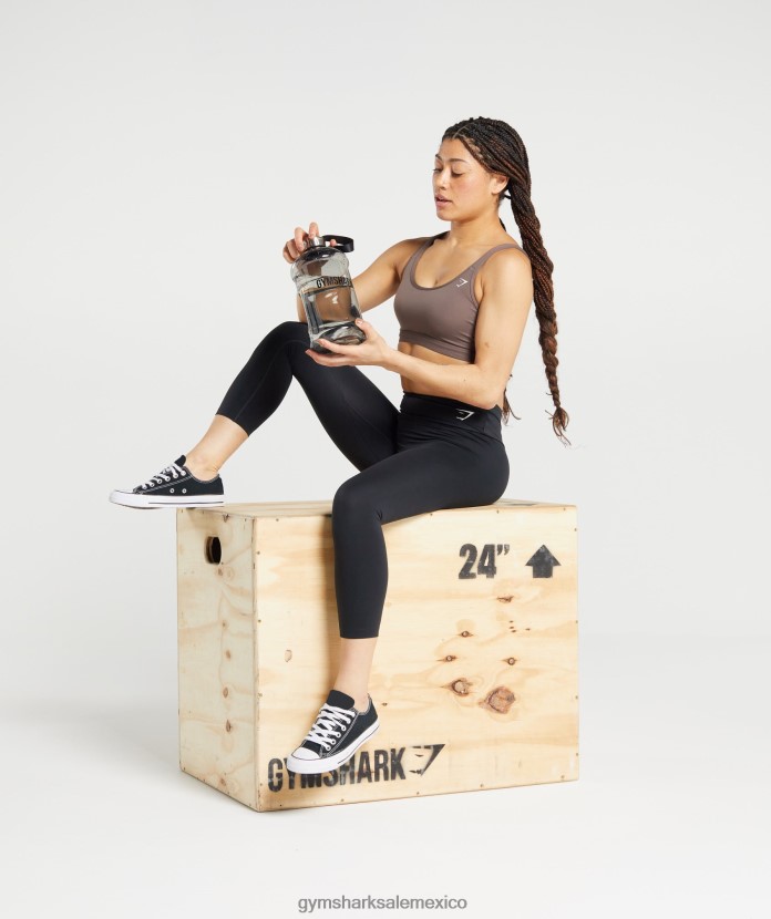 Gymshark botella de agua de 74 onzas negro unisexo 04BZTL1110 - Gymshark Mexico