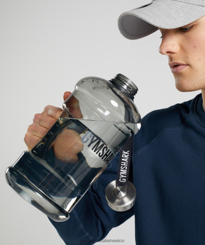 Gymshark botella de agua de 74 onzas negro unisexo 04BZTL1110 - Gymshark Mexico