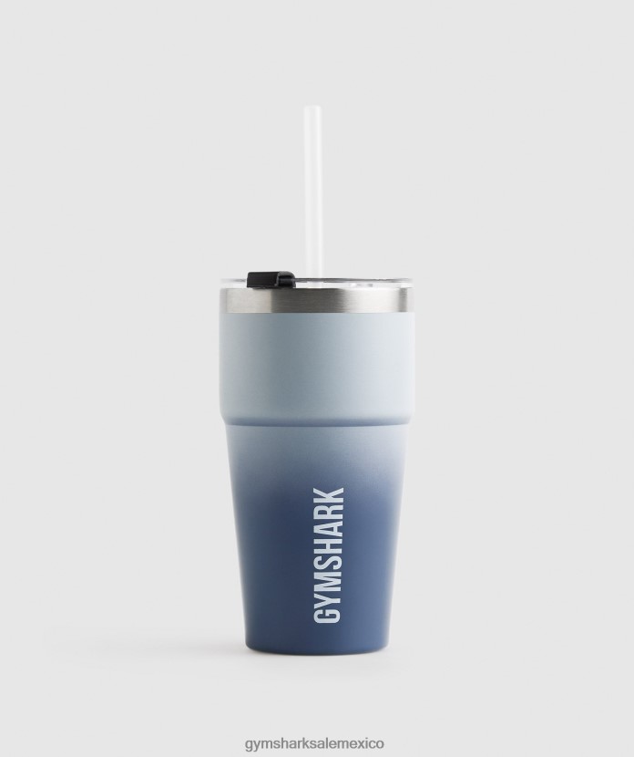 Gymshark taza de paja aislada gris piedra de río/azul noche unisexo 04BZTL1117 - Gymshark México