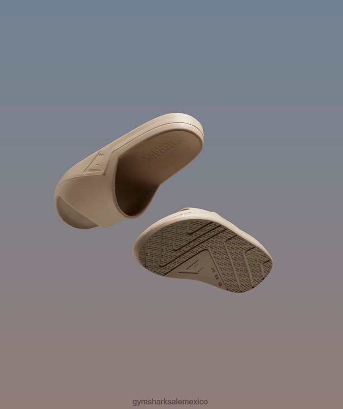 Gymshark diapositivas del día de descanso marrón tostado unisexo 04BZTL1067 - Gymshark Mujer