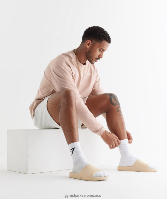 Gymshark diapositivas del día de descanso marrón tostado unisexo 04BZTL1067 - Gymshark Mujer