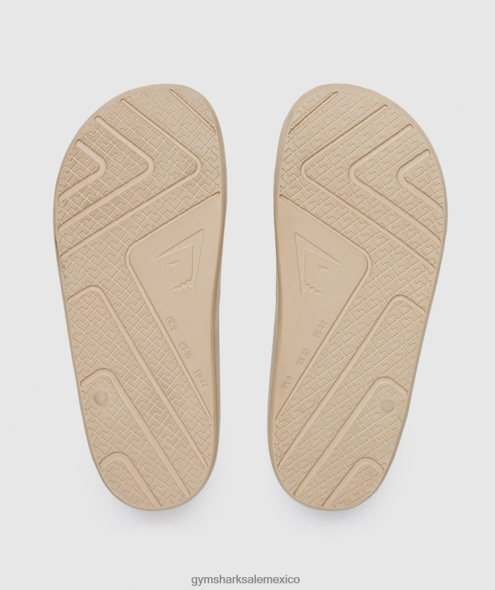 Gymshark diapositivas del día de descanso marrón tostado unisexo 04BZTL1067 - Gymshark Mujer