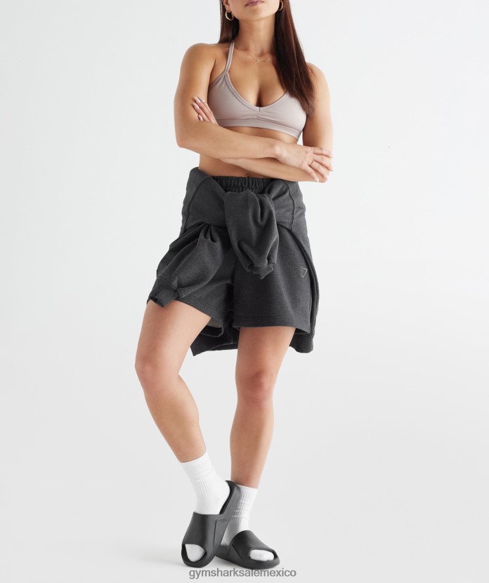 Gymshark diapositivas del día de descanso negro unisexo 04BZTL1062 - Gymshark Mujer