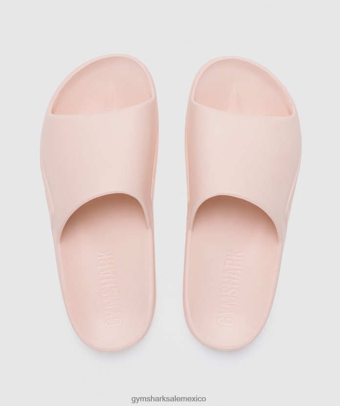 Gymshark diapositivas del día de descanso rosa brumoso unisexo 04BZTL1066 - Gymshark Hombre