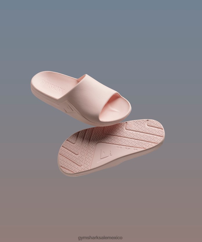 Gymshark diapositivas del día de descanso rosa brumoso unisexo 04BZTL1066 - Gymshark Hombre