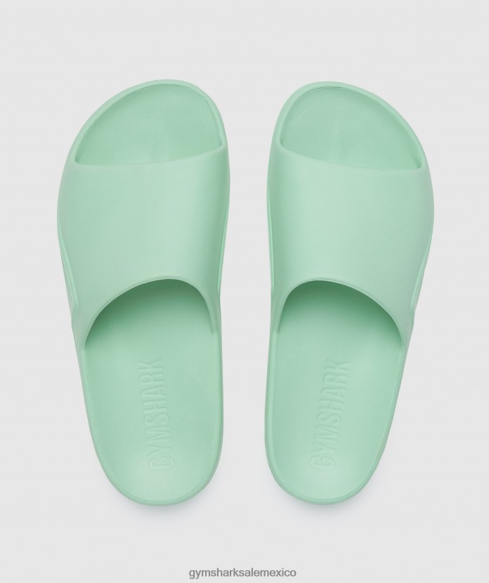 Gymshark diapositivas del día de descanso verde pastel unisexo 04BZTL1064 - Gymshark Sale