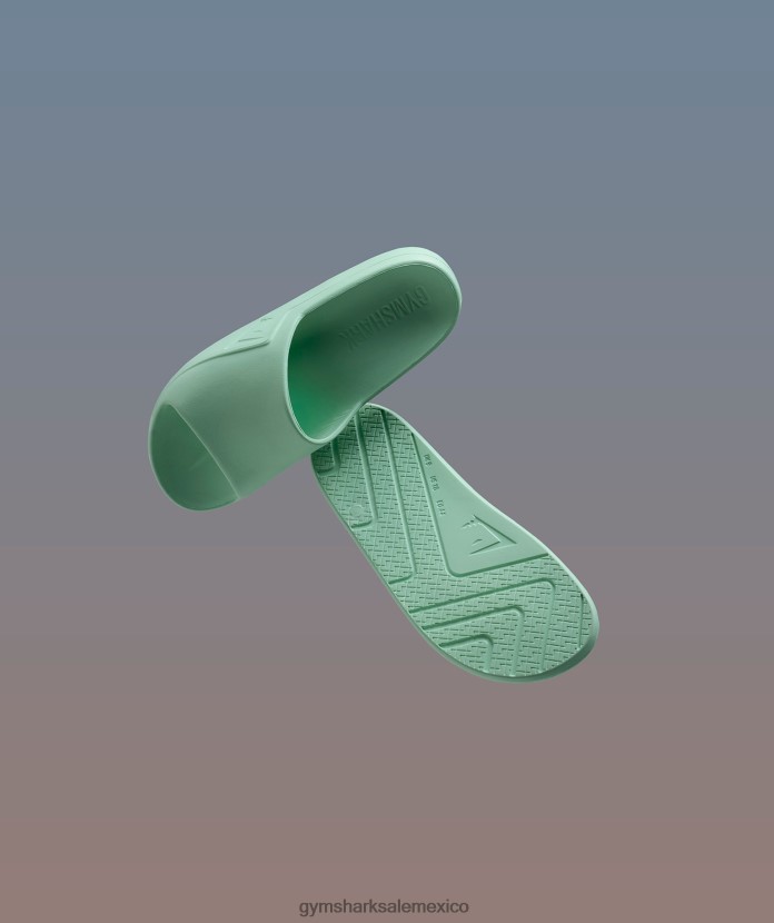 Gymshark diapositivas del día de descanso verde pastel unisexo 04BZTL1064 - Gymshark Sale