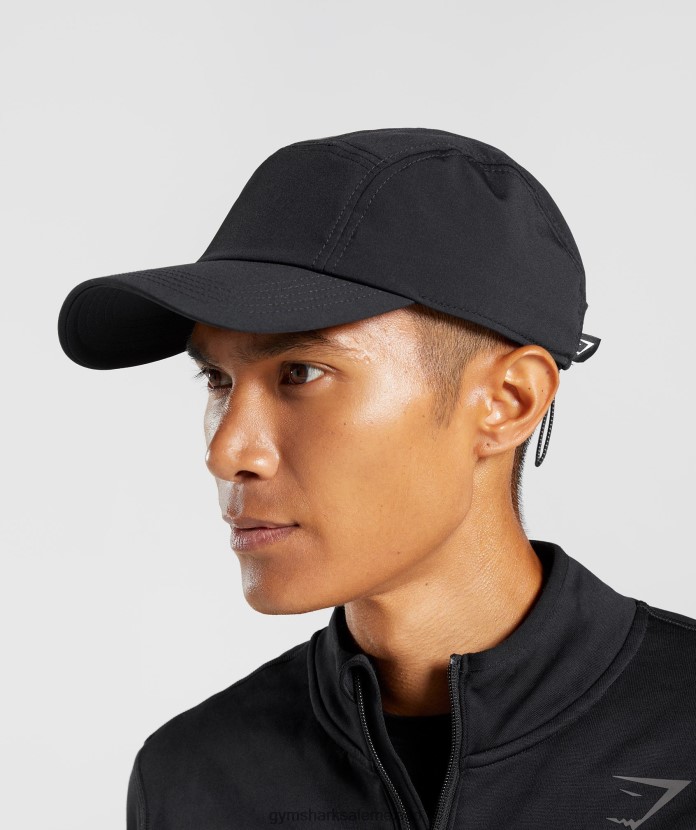 Gymshark Gorra para correr de 5 paneles negro unisexo 04BZTL1122 - Gymshark México