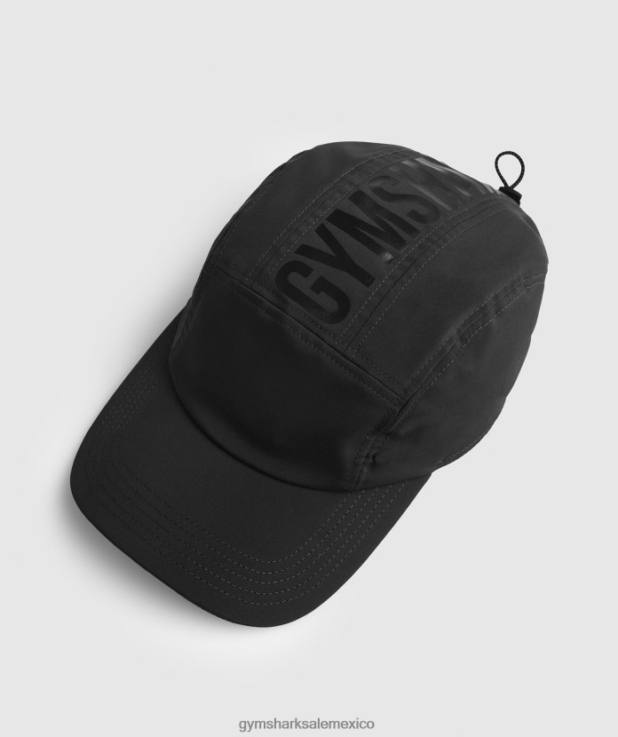 Gymshark Gorra para correr de 5 paneles negro unisexo 04BZTL1122 - Gymshark México