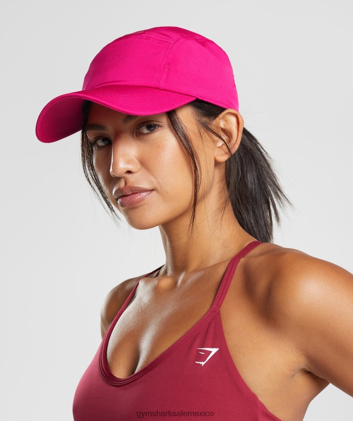 Gymshark gorra con logo y 5 paneles rosa magenta unisexo 04BZTL1132 - Gymshark México