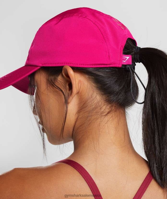 Gymshark gorra con logo y 5 paneles rosa magenta unisexo 04BZTL1132 - Gymshark México