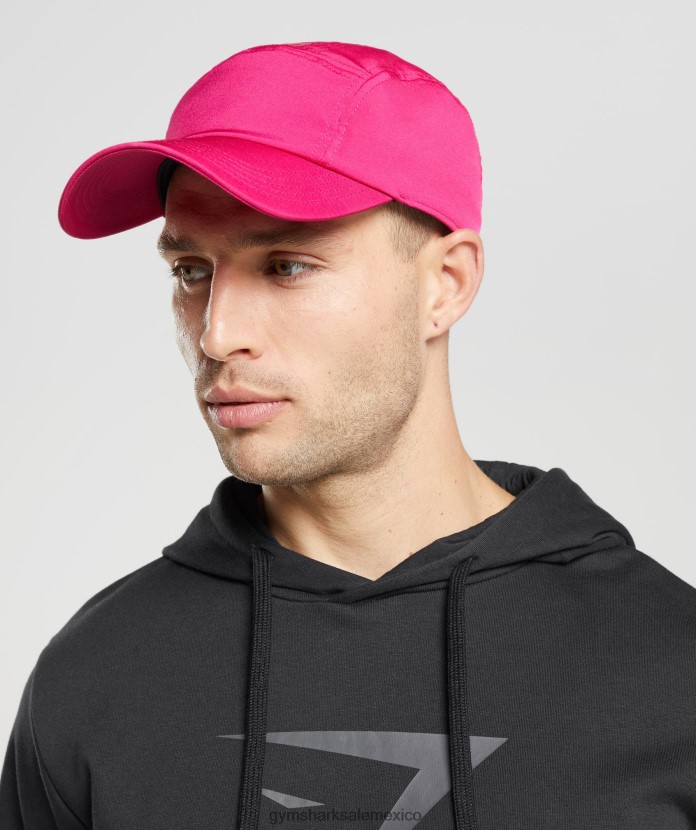 Gymshark gorra con logo y 5 paneles rosa magenta unisexo 04BZTL1132 - Gymshark México