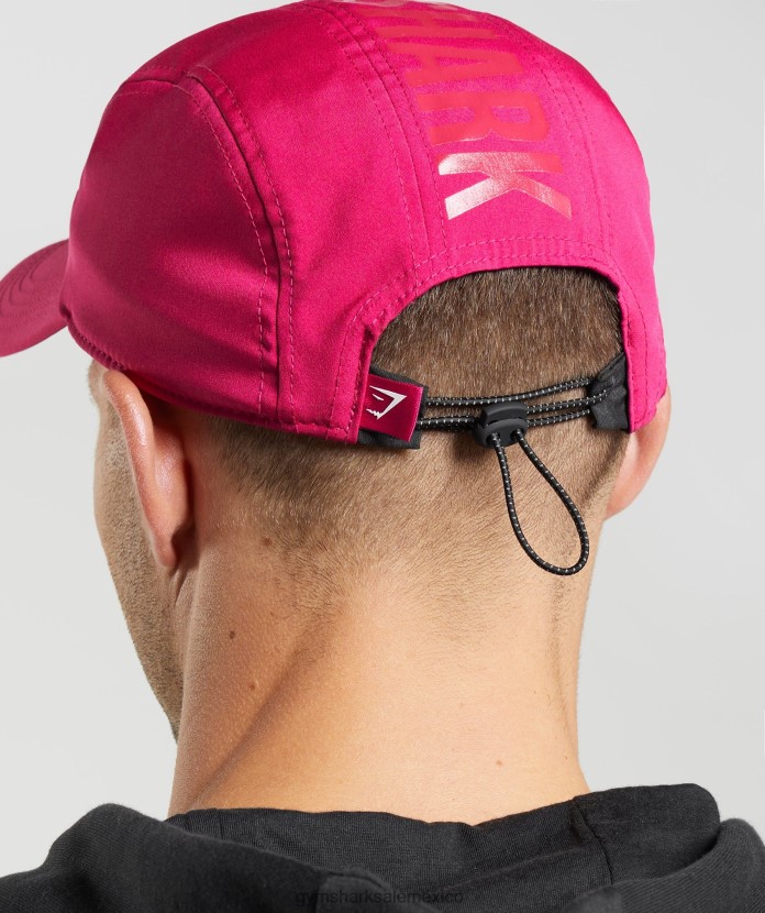 Gymshark gorra con logo y 5 paneles rosa magenta unisexo 04BZTL1132 - Gymshark México