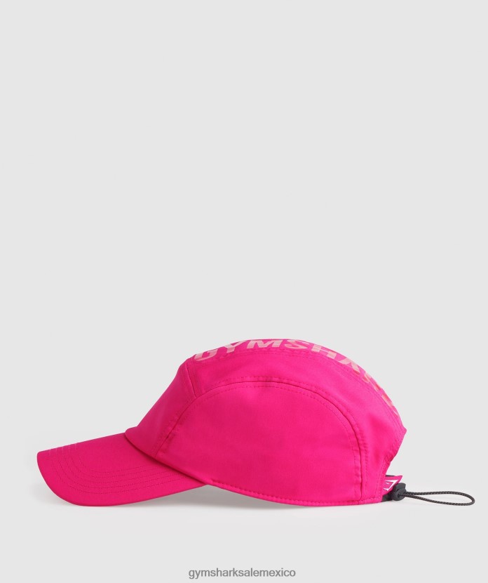 Gymshark gorra con logo y 5 paneles rosa magenta unisexo 04BZTL1132 - Gymshark México
