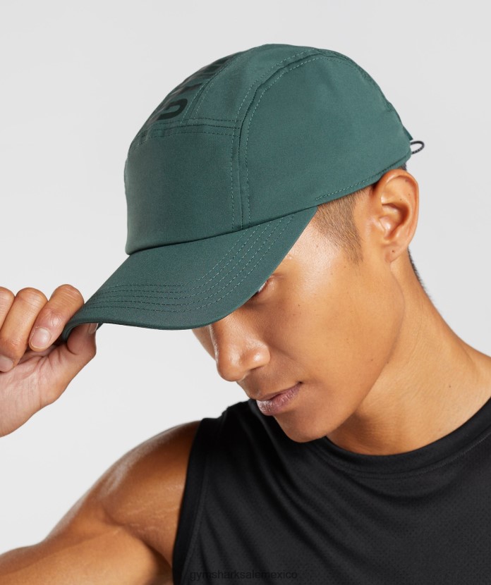 Gymshark gorra con logo y 5 paneles verde obsidiana unisexo 04BZTL1131 - Gymshark Sale