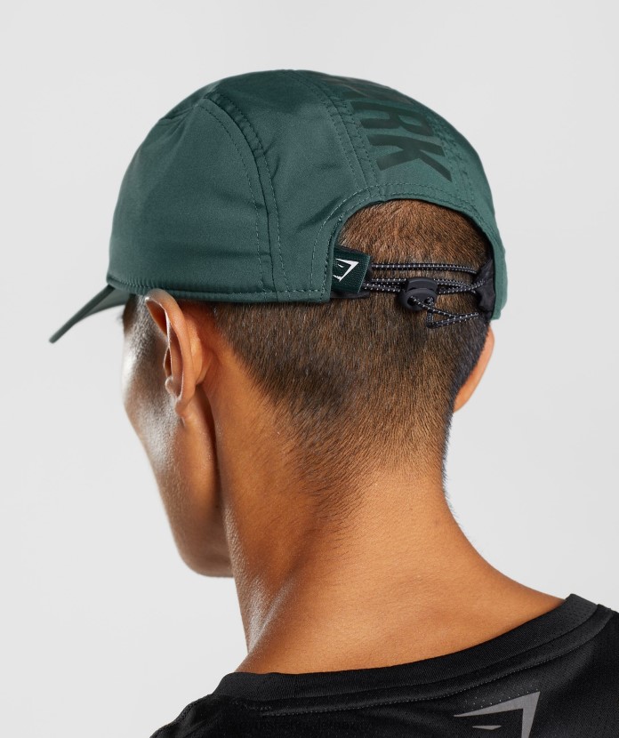 Gymshark gorra con logo y 5 paneles verde obsidiana unisexo 04BZTL1131 - Gymshark Sale