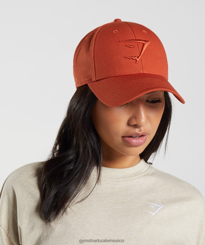 Gymshark gorra de cabeza de tiburón rojo cayena unisexo 04BZTL1127 - Gymshark México