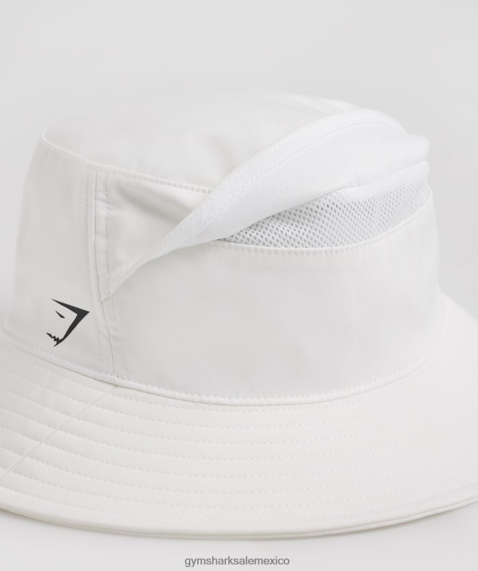 Gymshark sombrero de cubo blanco unisexo 04BZTL1137 - Gymshark México