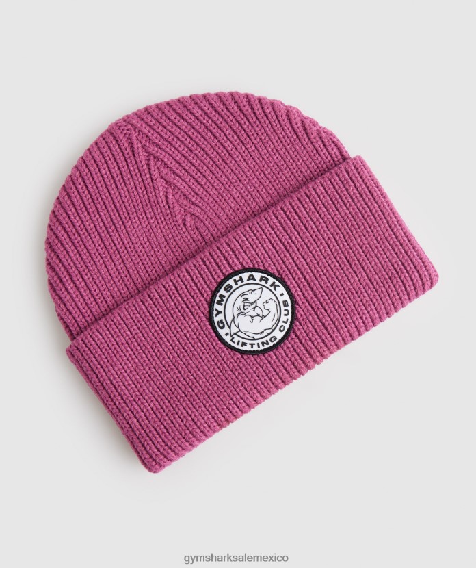 Gymshark gorro Legacy con puño profundo rosa intenso unisexo 04BZTL1146 - Gymshark Sale