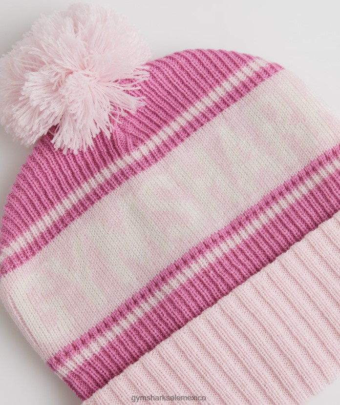 Gymshark gorro con pompón rosa flor/rosa dulce/blanco unisexo 04BZTL1147 - Gymshark México