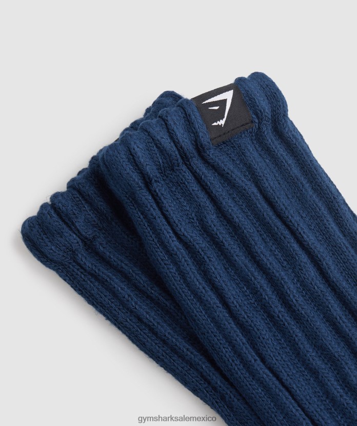 Gymshark calcetines cómodos para el día de descanso marina de guerra unisexo 04BZTL1089 - Gymshark Mujer