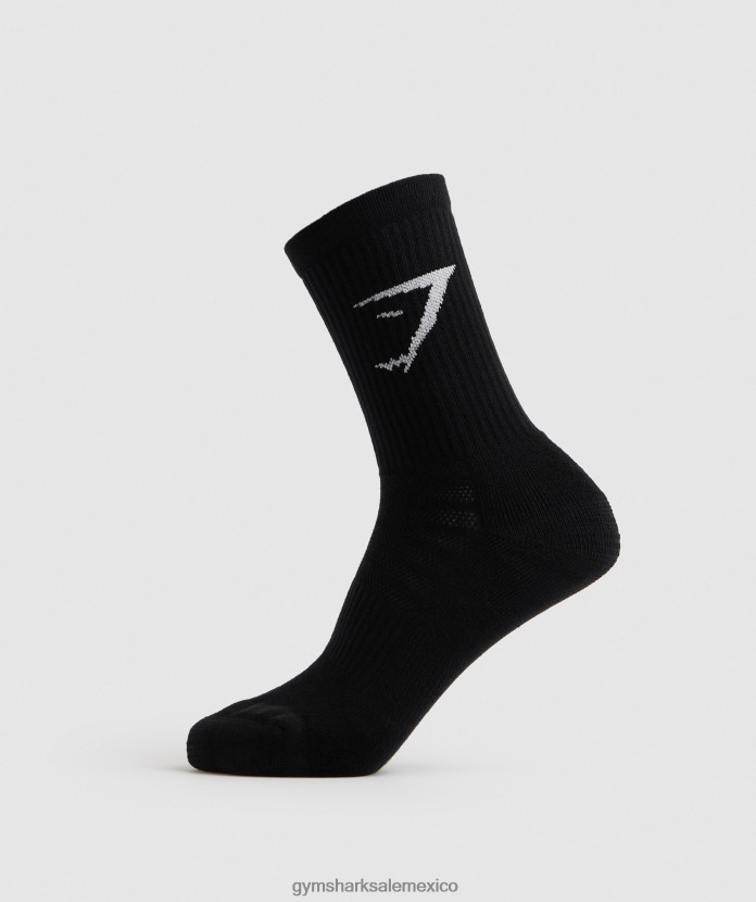 Gymshark calcetines deportivos, paquete de 3 negro unisexo 04BZTL1084 - Gymshark Mexico