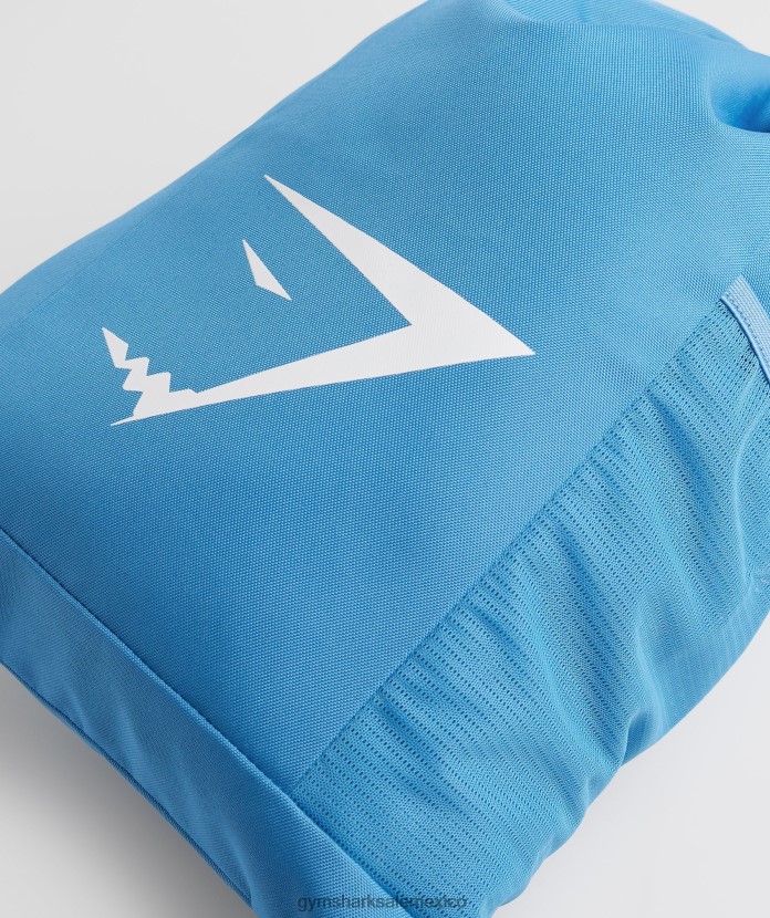 Gymshark mochila con cabeza de tiburón azul costero unisexo 04BZTL1069 - Gymshark Sale
