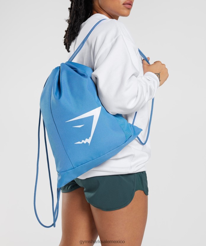 Gymshark mochila con cabeza de tiburón azul costero unisexo 04BZTL1069 - Gymshark Sale
