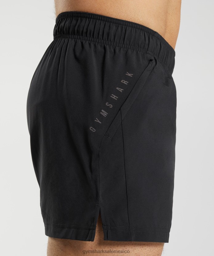 Gymshark deporte 5 pantalones cortos negro hombres 04BZTL511 - Gymshark Mujer
