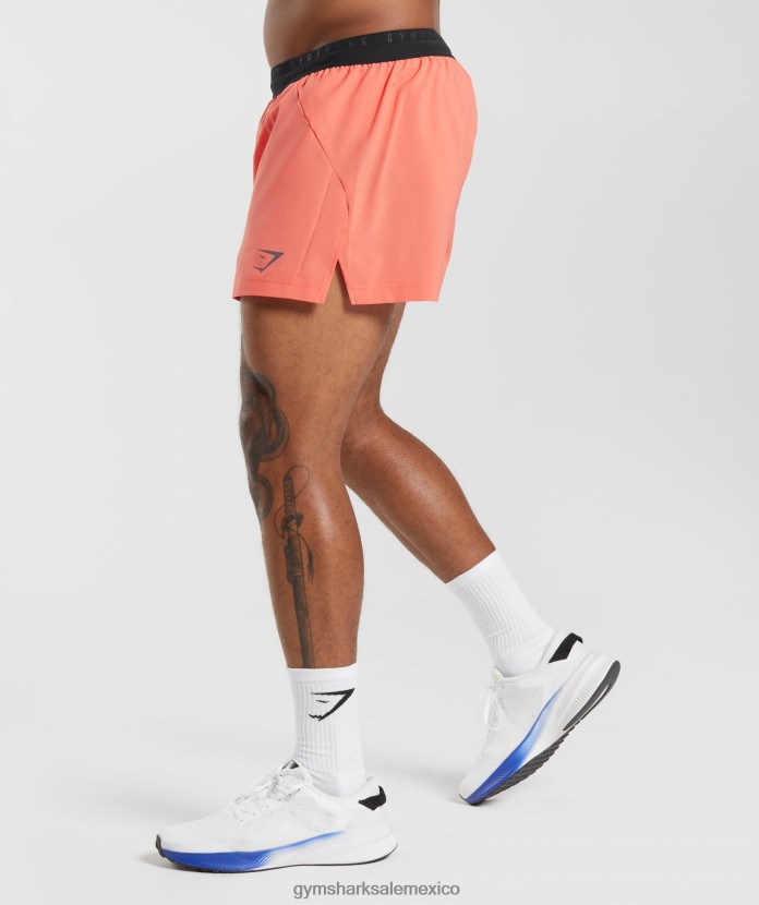 Gymshark deporte correr 3 pantalones cortos naranja aeroespacial hombres 04BZTL526 - Gymshark Mujer