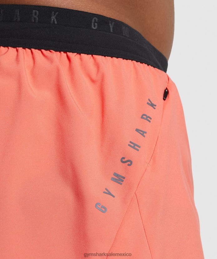Gymshark deporte correr 3 pantalones cortos naranja aeroespacial hombres 04BZTL526 - Gymshark Mujer