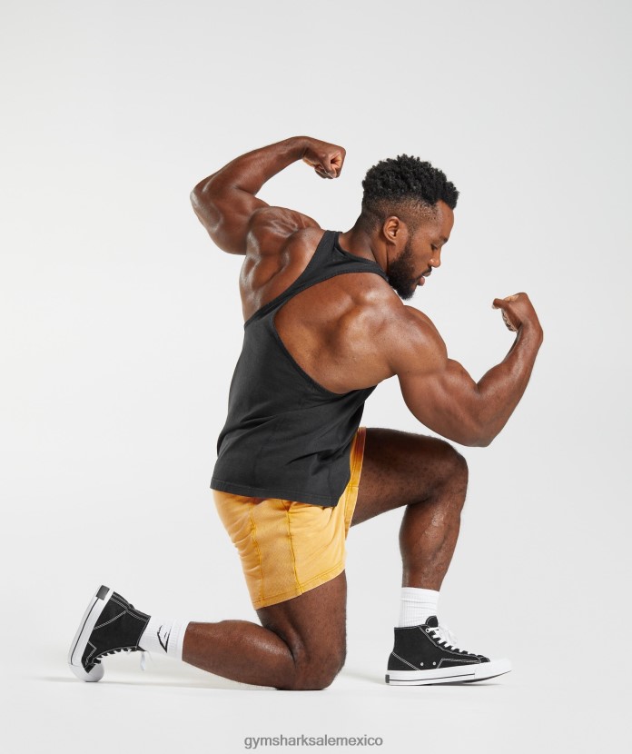 Gymshark lavado a presión 5 pantalones cortos amarillo soleado hombres 04BZTL562 - Gymshark Mexico