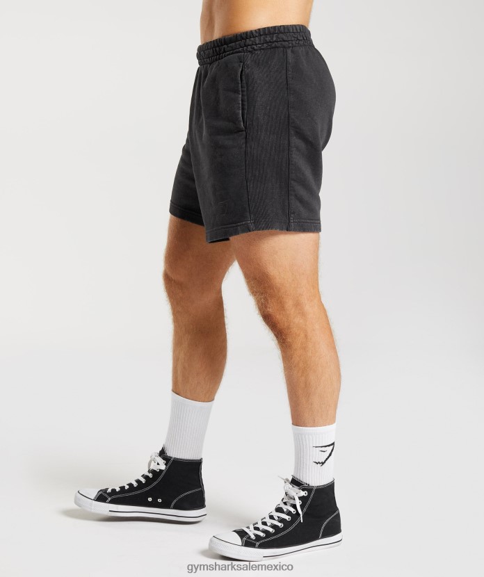 Gymshark lavado a presión 5 pantalones cortos negro hombres 04BZTL524 - Gymshark México
