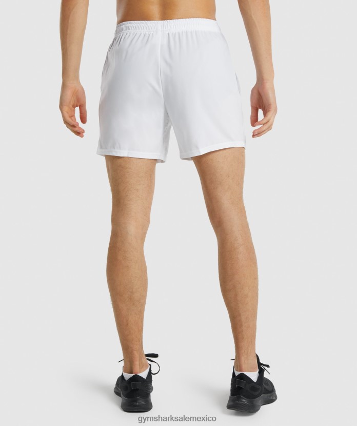 Gymshark llegada 5 pantalones cortos blanco hombres 04BZTL553 - Gymshark Sale