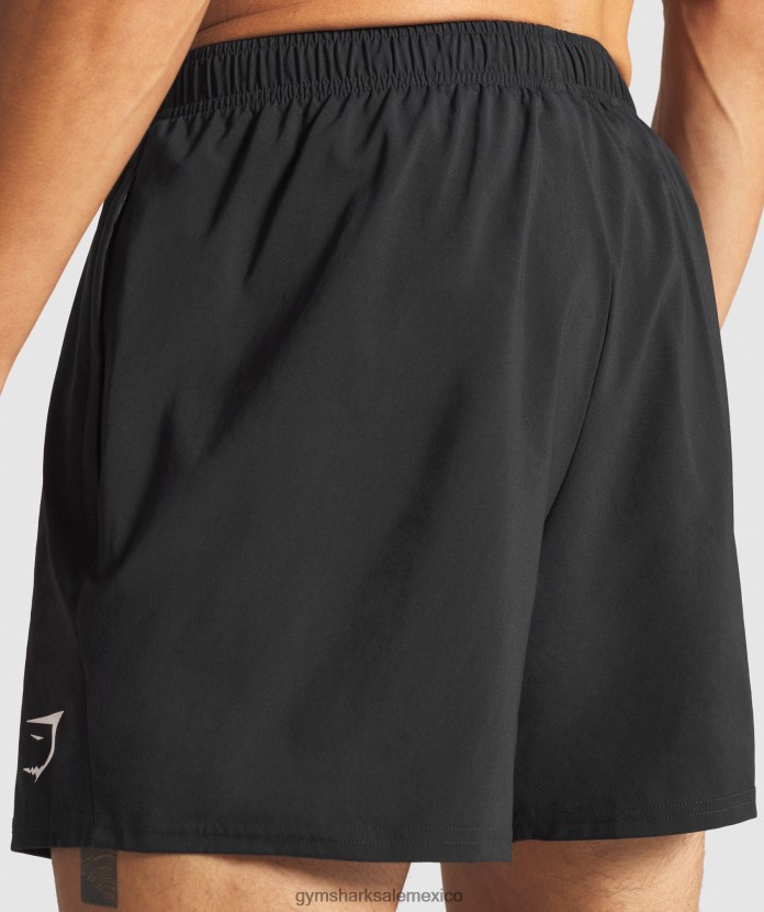 Gymshark llegada 5 pantalones cortos negro hombres 04BZTL509 - Gymshark México