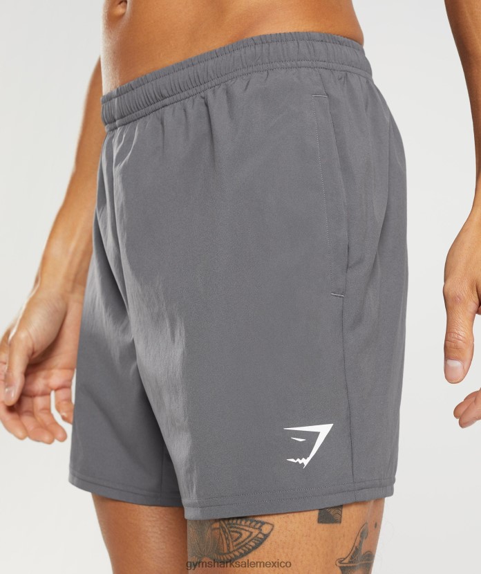 Gymshark llegada 5 pantalones cortos silueta gris hombres 04BZTL525 - Gymshark Hombre