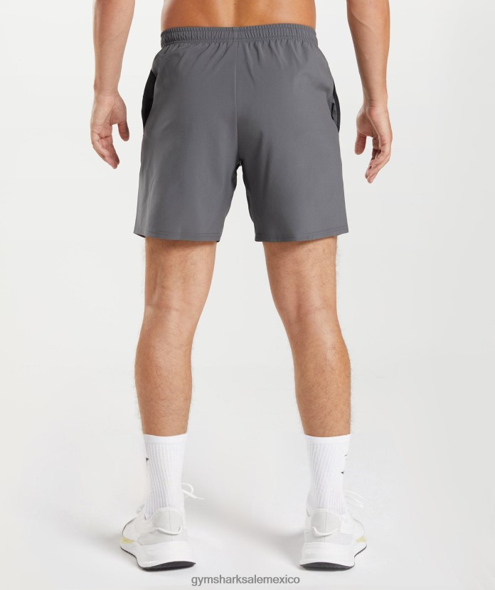 Gymshark llegada 7 pantalones cortos silueta gris hombres 04BZTL521 - Gymshark Mujer