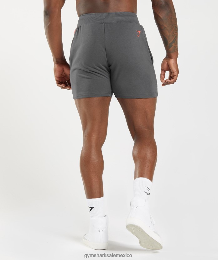 Gymshark pantalones cortos atrevidos silueta gris hombres 04BZTL532 - Gymshark Mexico