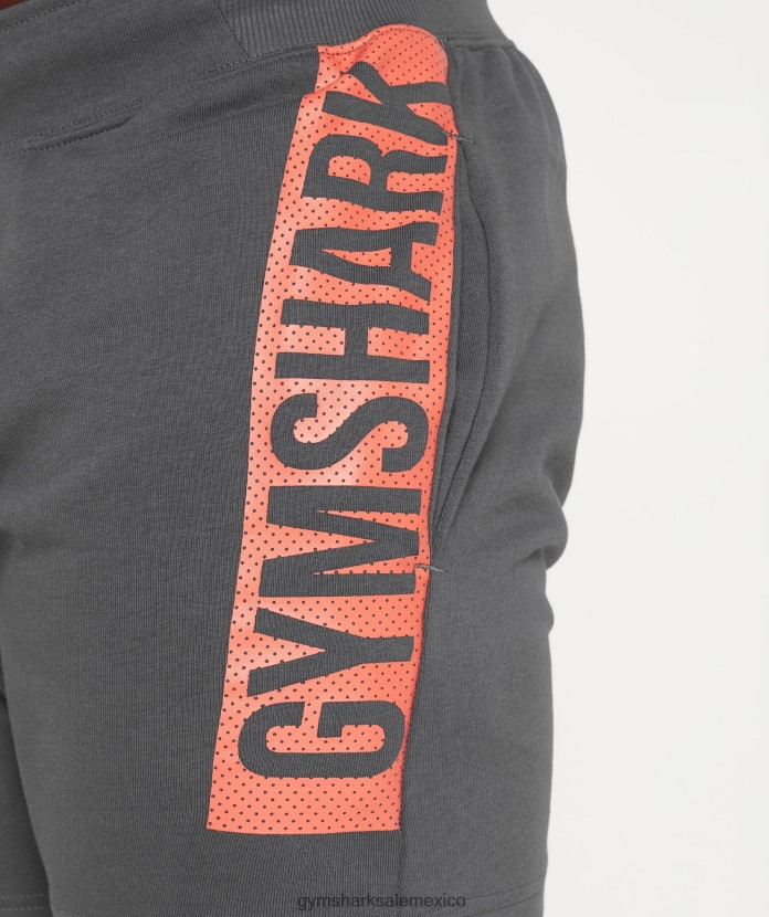 Gymshark pantalones cortos atrevidos silueta gris hombres 04BZTL532 - Gymshark Mexico