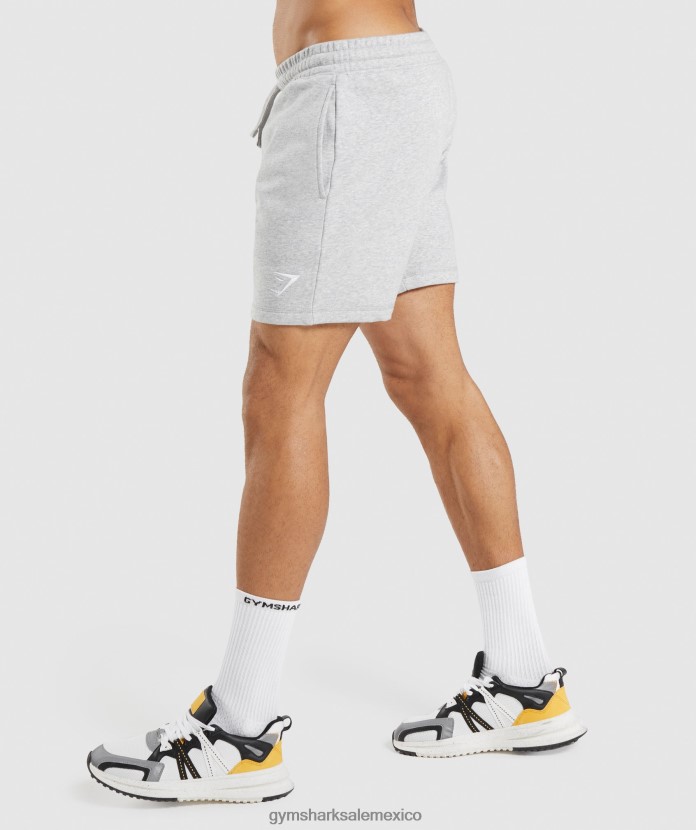 Gymshark pantalones cortos con cresta marga gris claro hombres 04BZTL568 - Gymshark Sale