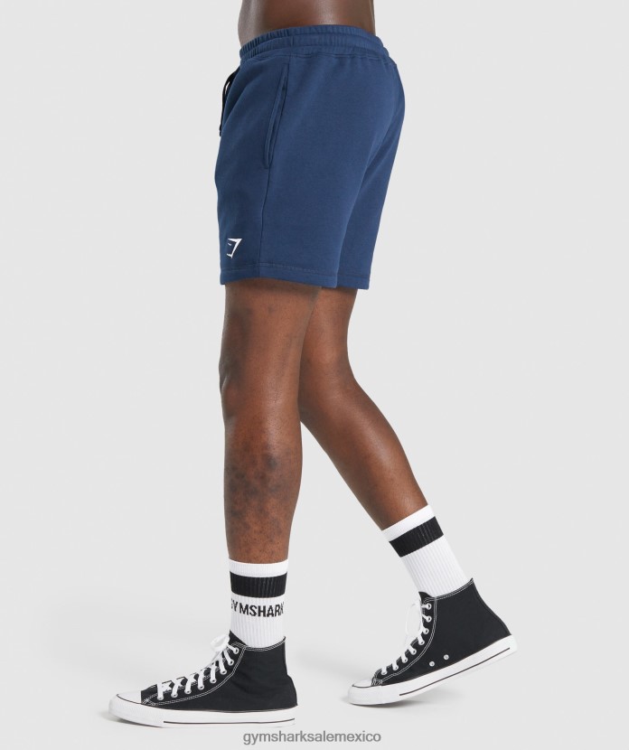 Gymshark pantalones cortos con cresta marina de guerra hombres 04BZTL520 - Gymshark Hombre