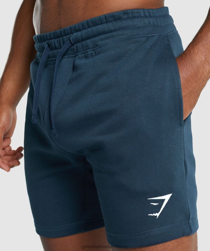 Gymshark pantalones cortos con cresta marina de guerra hombres 04BZTL520 - Gymshark Hombre
