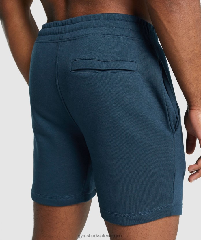 Gymshark pantalones cortos con cresta marina de guerra hombres 04BZTL520 - Gymshark Hombre