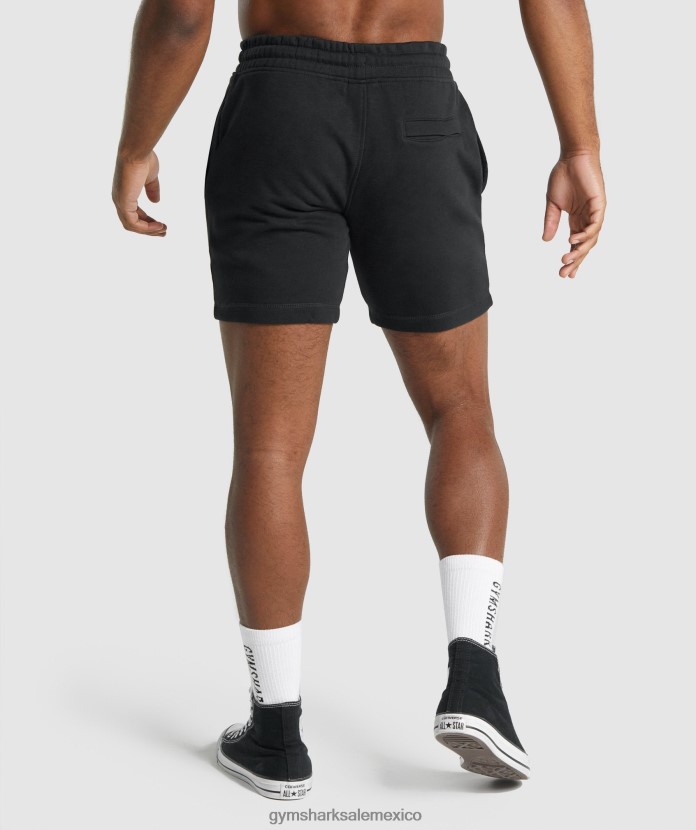 Gymshark pantalones cortos con cresta negro hombres 04BZTL514 - Gymshark México