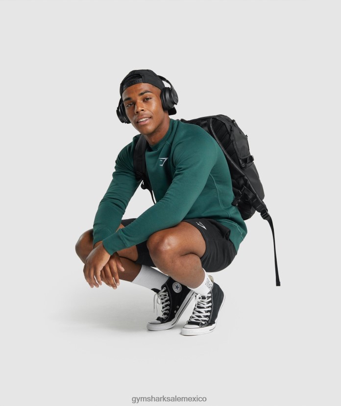 Gymshark pantalones cortos con cresta negro hombres 04BZTL514 - Gymshark México