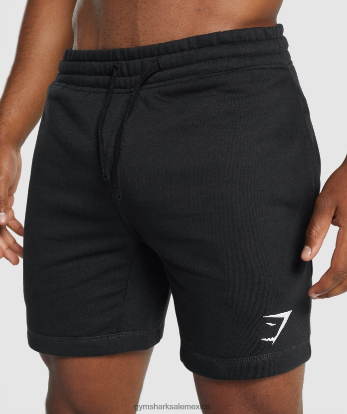 Gymshark pantalones cortos con cresta negro hombres 04BZTL514 - Gymshark México