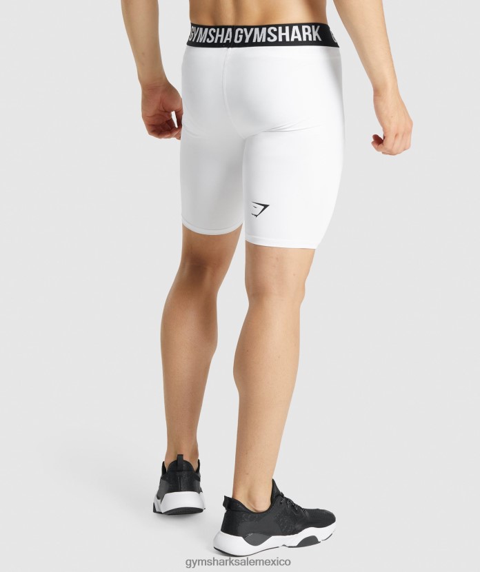 Gymshark pantalones cortos de capa base Element blanco hombres 04BZTL567 - Gymshark Mexico