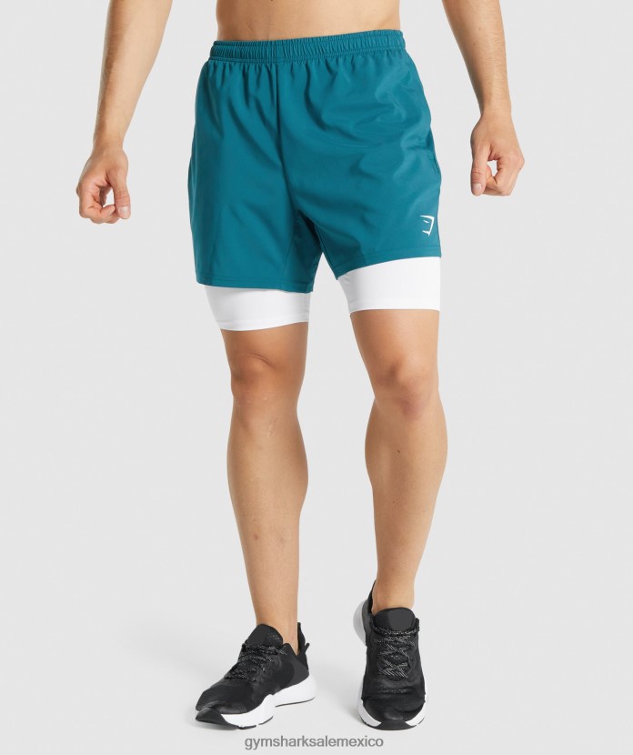Gymshark pantalones cortos de capa base Element blanco hombres 04BZTL567 - Gymshark Mexico